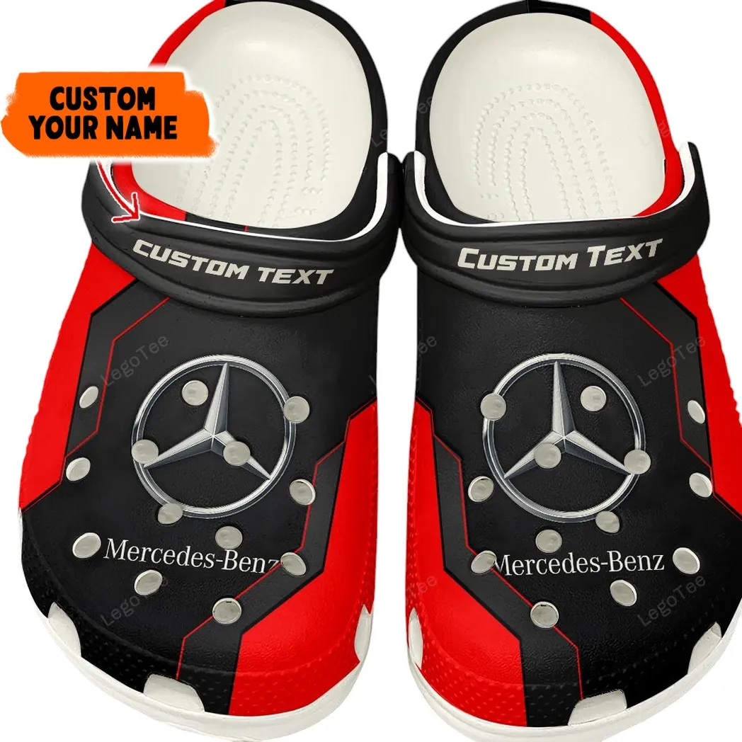Mercedes Benz Crocs, Gift For Mercedes Benz Lovers, Gift For Him, Husband, Boyfriend - Red CAR140021225555-7