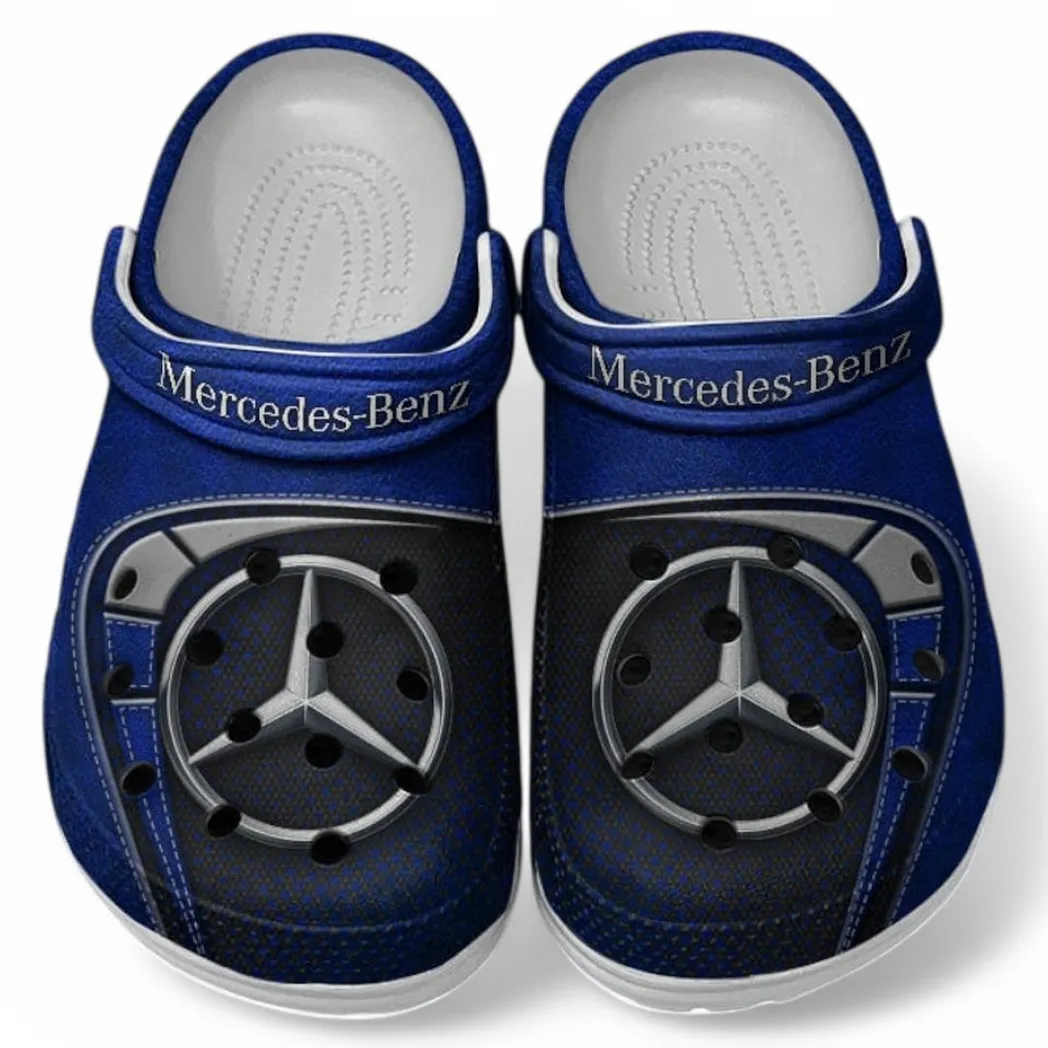Mercedes Benz Crocs Sandals For Men Women, Gift For Mercedes Benz Fan CAR177031425559 - Blue