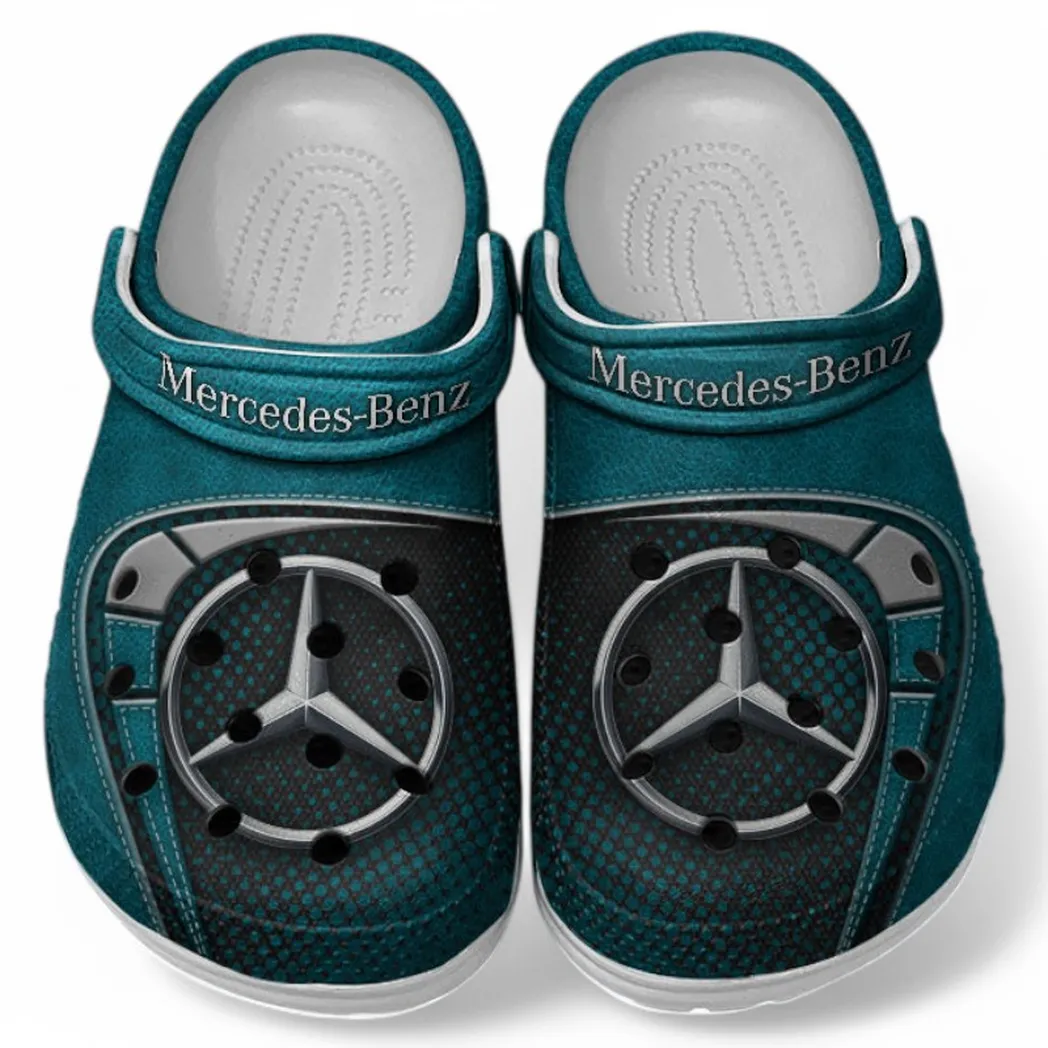 Mercedes Benz Crocs Sandals For Men Women, Gift For Mercedes Benz Fan CAR177031425559 - Cyan
