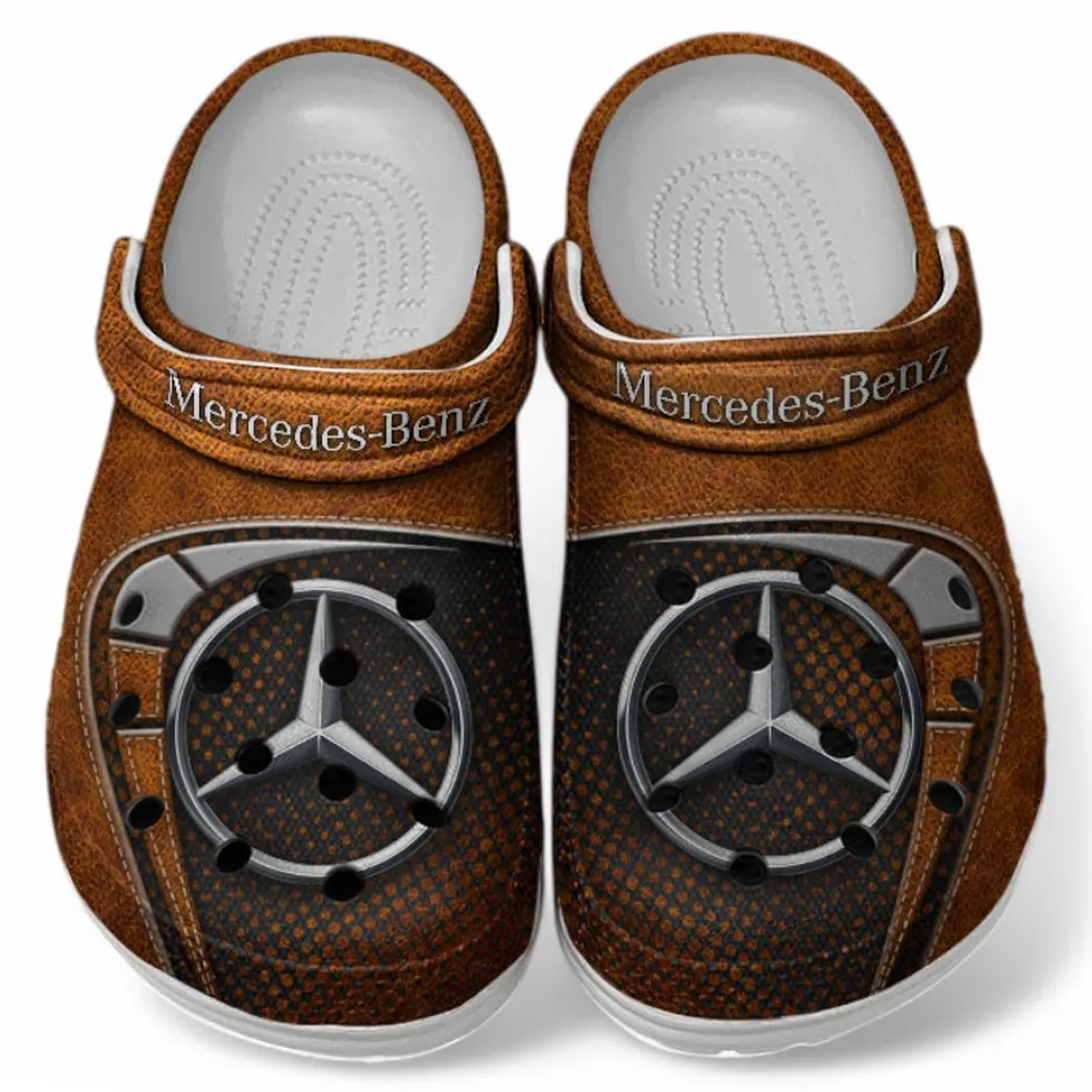 Mercedes Benz Crocs Sandals For Men Women, Gift For Mercedes Benz Fan CAR177031425559 - Orange