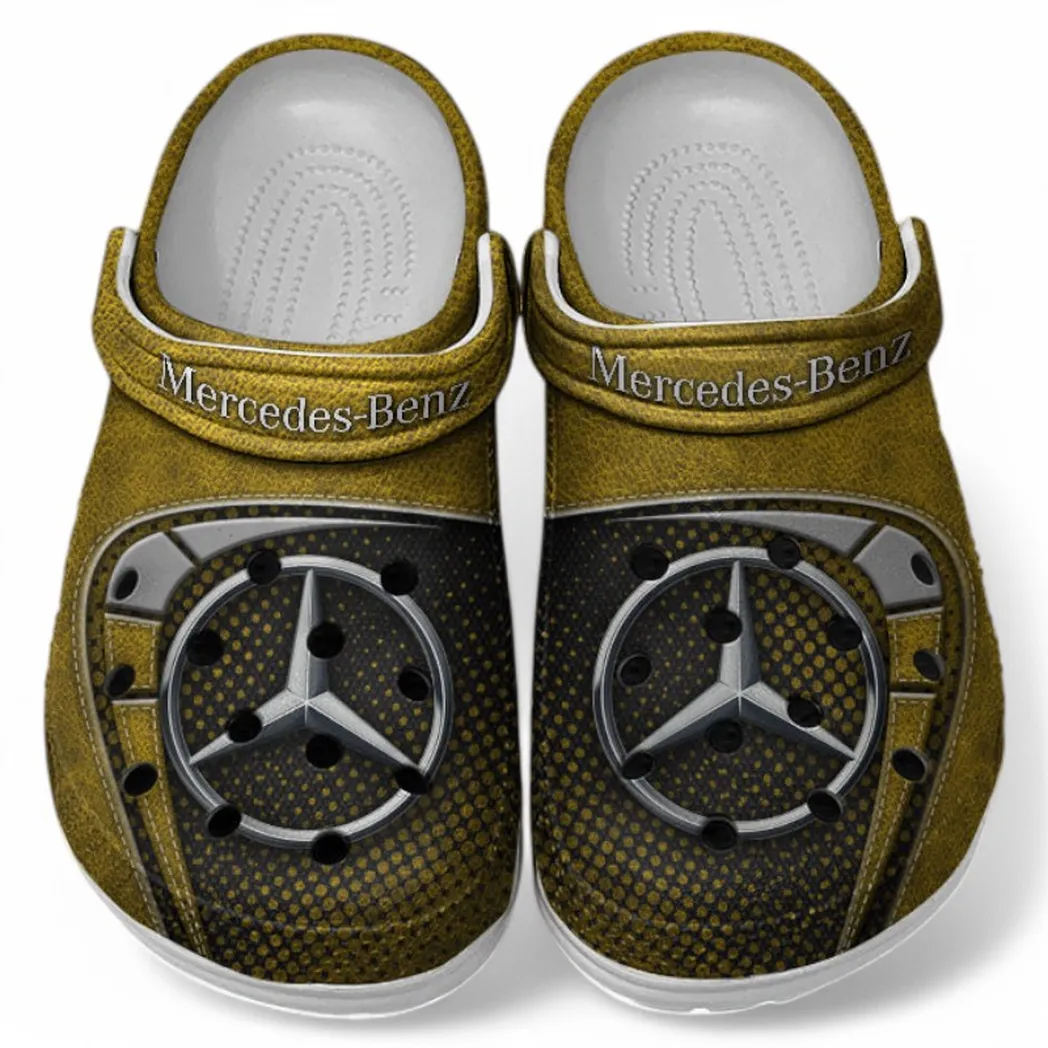 Mercedes Benz Crocs Sandals For Men Women, Gift For Mercedes Benz Fan CAR177031425559 - Yellow