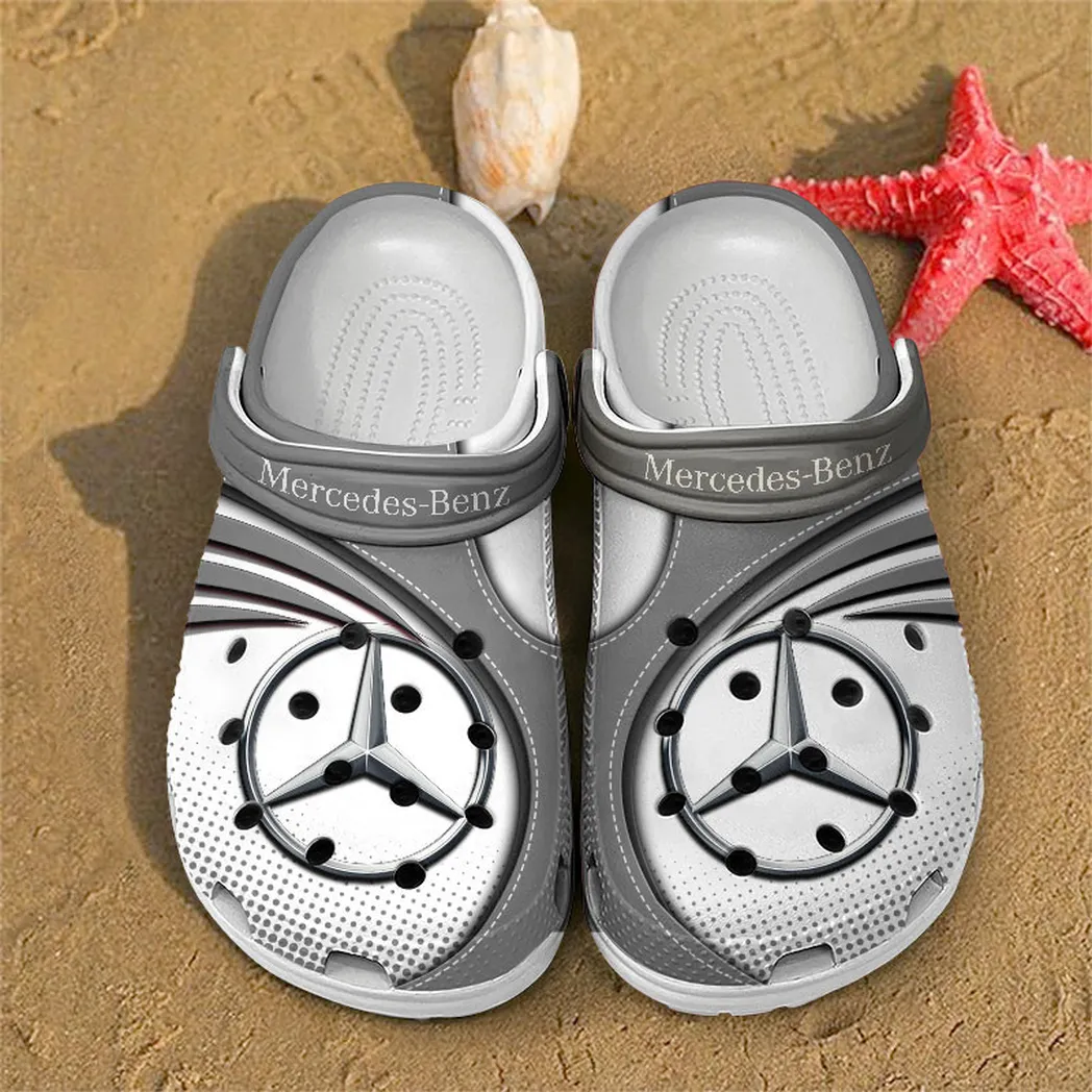 mercedes benz crocs sandals for men women gift for mercedes benz fan car181031525692 gray y1tgd