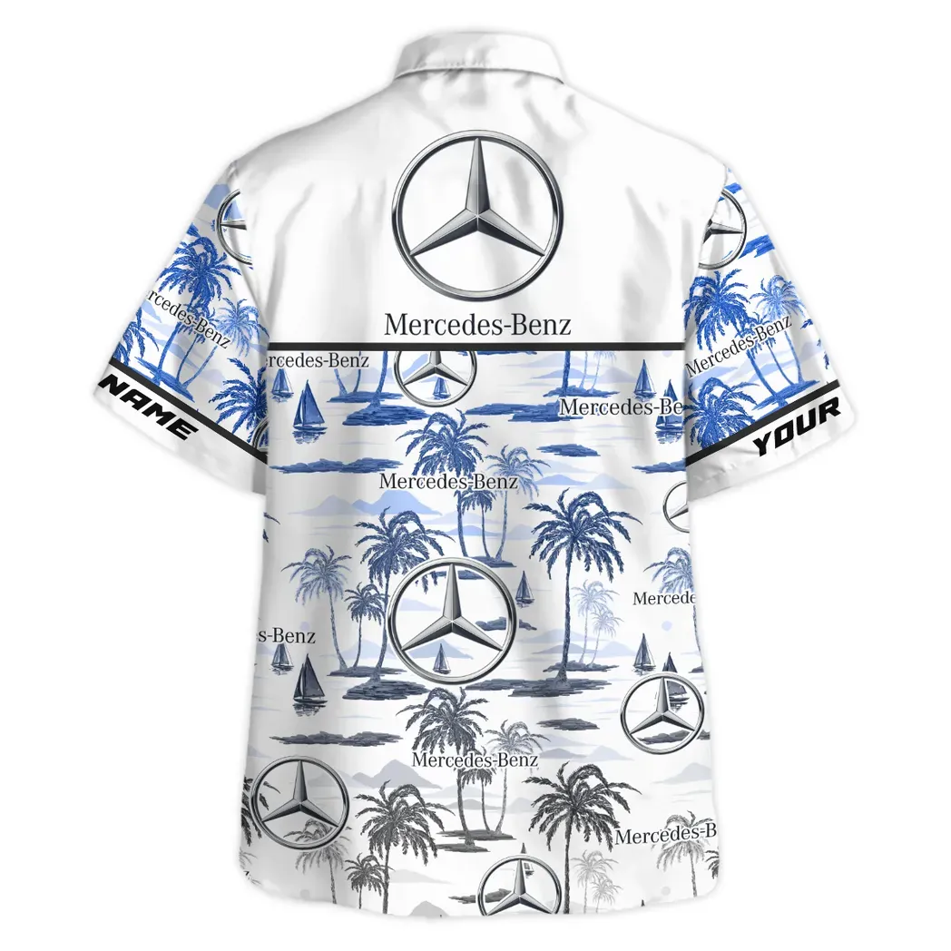mercedes benz custom hawaiian shirt for men gift for mercedes benz fan car205031225702 utqt5
