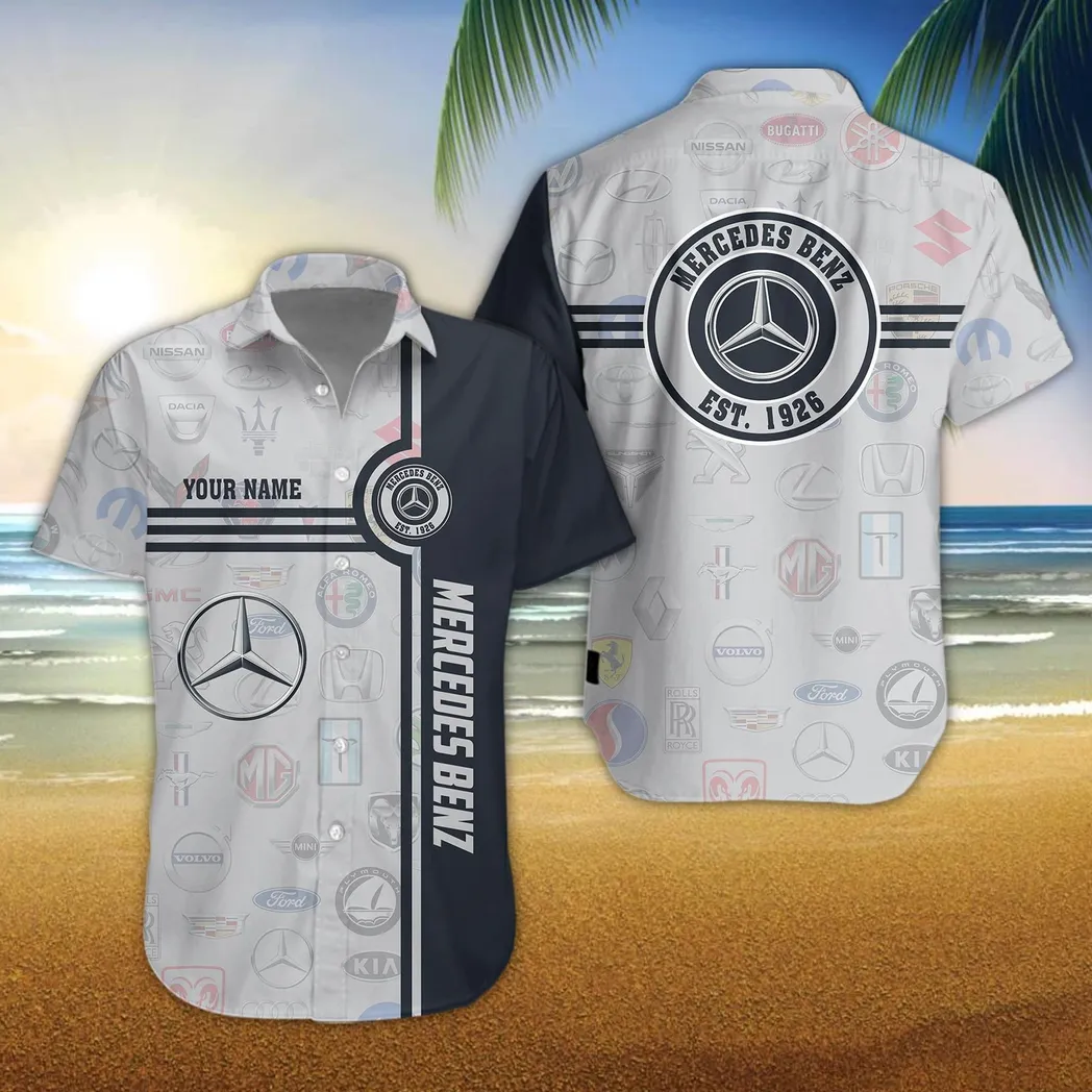 mercedes benz hawaiian shirt for men all logo gift for mercedes benz fan car174022525051 z8gdm