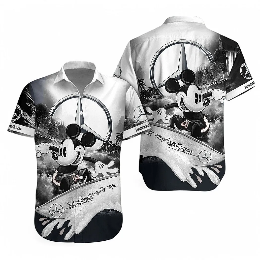 mercedes benz hawaiian shirt for men gift for mercedes benz fan birthday gift for boyfriend husband car151022025236 2cbaz