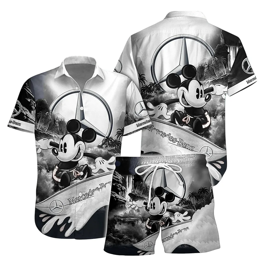 mercedes benz hawaiian shirt for men gift for mercedes benz fan birthday gift for boyfriend husband car151022025236 zhoya
