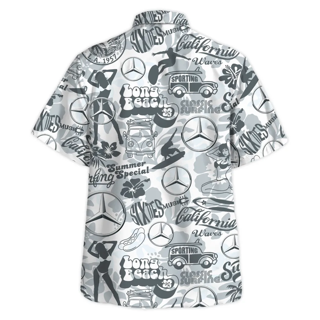 mercedes benz hawaiian shirt for men gift for mercedes benz lovers car201030725591 dzrah