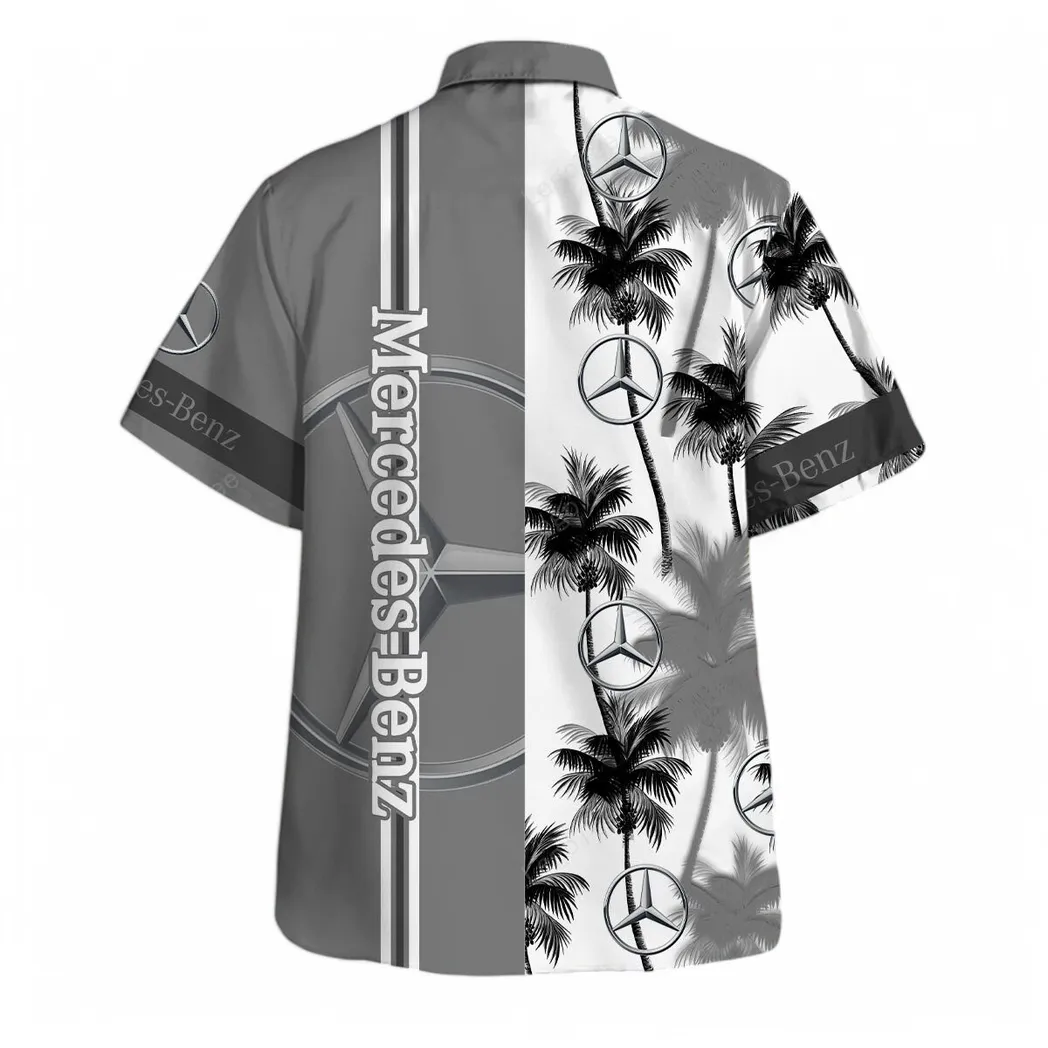 mercedes benz hawaiian shirt for men gift for mercedes benz lovers gift for him husband boyfriend car143021125001 kakme