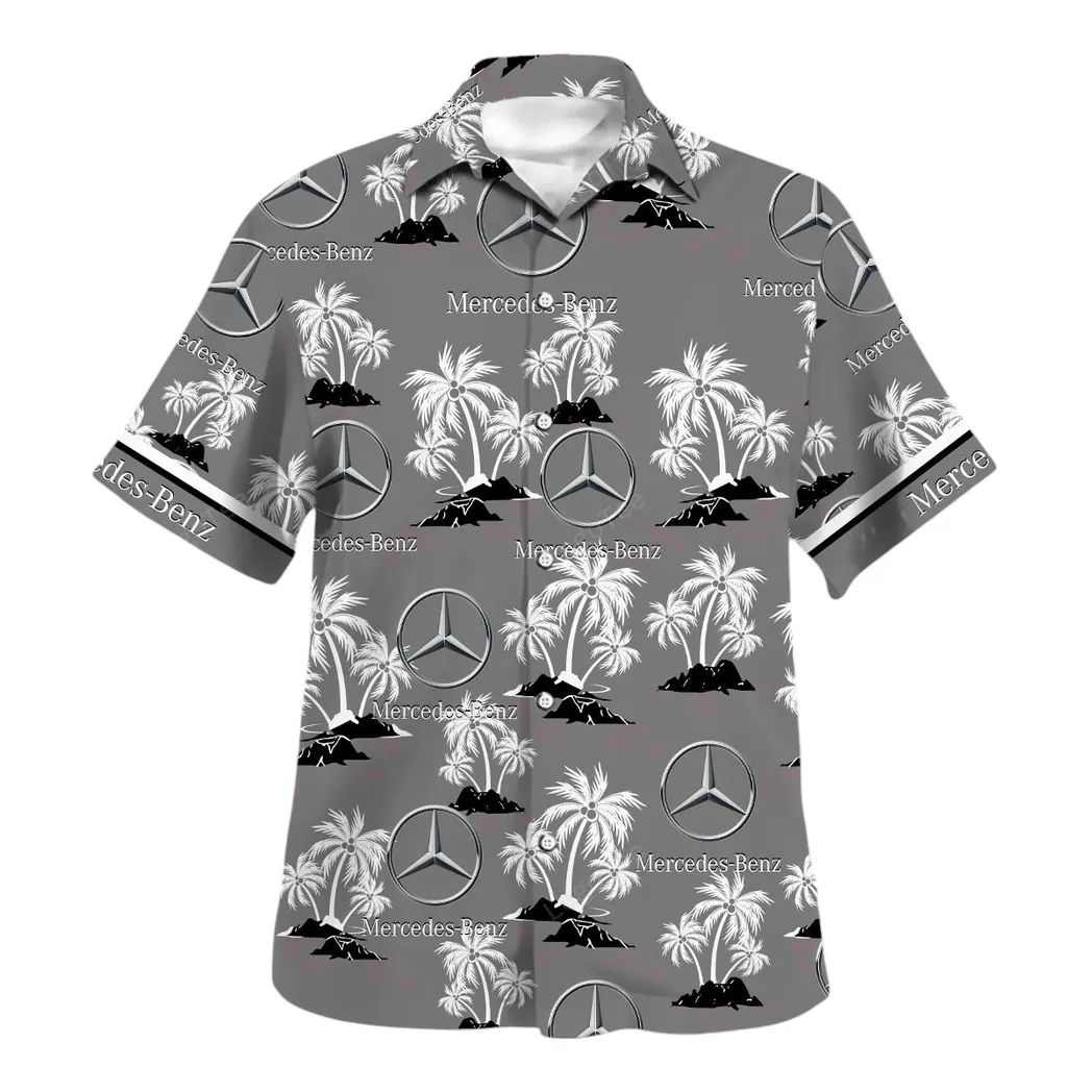 mercedes benz hawaiian shirt for men gift for mercedes benz lovers gift for him husband boyfriend car144021125457 2 5ahzm