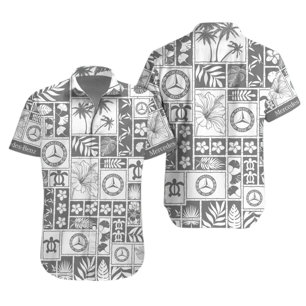 Mercedes Benz Hawaiian Shirt For Men, Gift For Mercedes Benz Lovers, Gift For Him, Husband, Boyfriend CAR35021425003-1