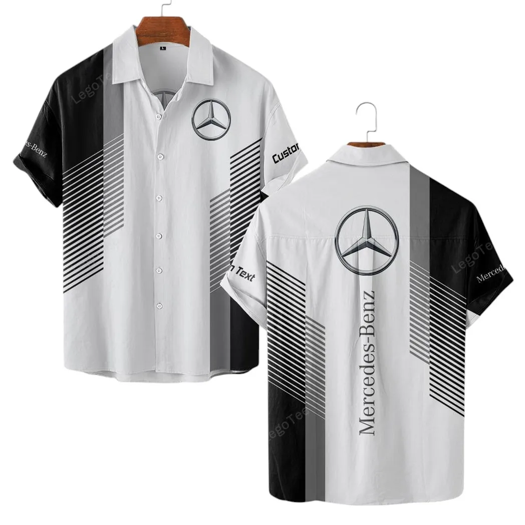 mercedes benz hawaiian shirt gift for mercedes benz lovers gift for him husband boyfriend car10703122549