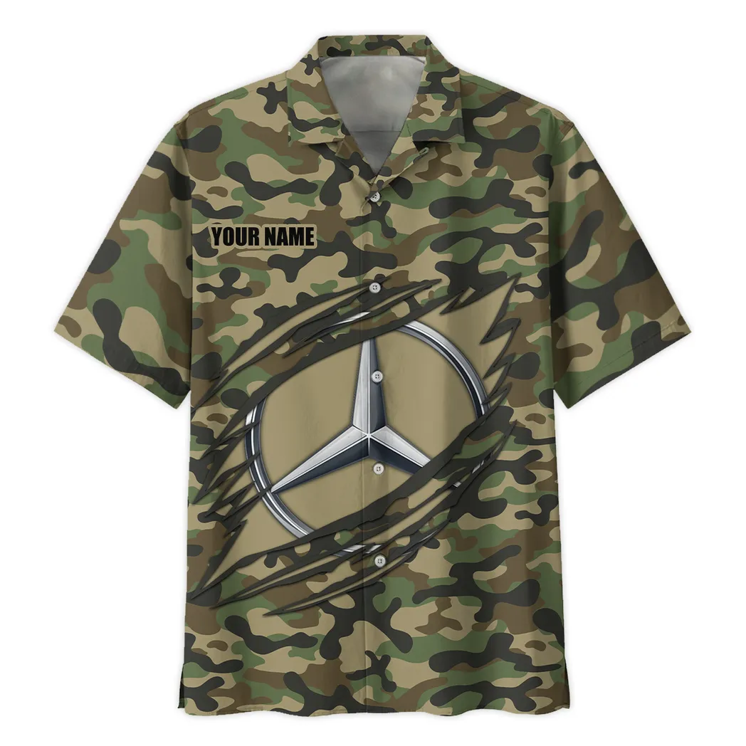 mercedes benz hawaiian shirt style camo oversized hawaiian car210040825722 i9fpq