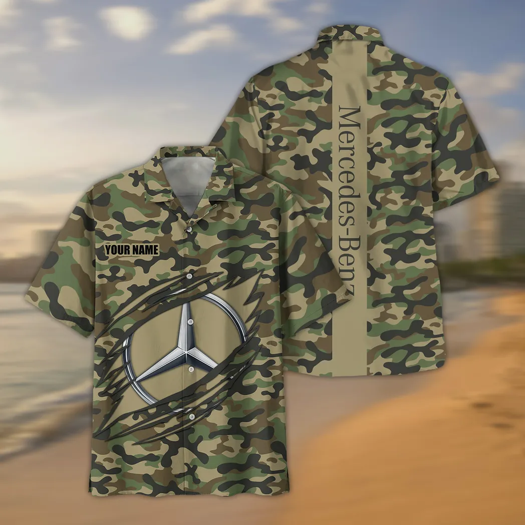 mercedes benz hawaiian shirt style camo oversized hawaiian car210040825722 jzgwk