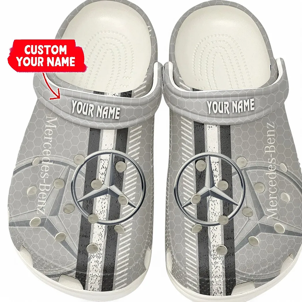mercedes benz white crocs shoes gift for mercedes benz white lovers birthday gift for husband boyfriend car82022025627 white p5ion