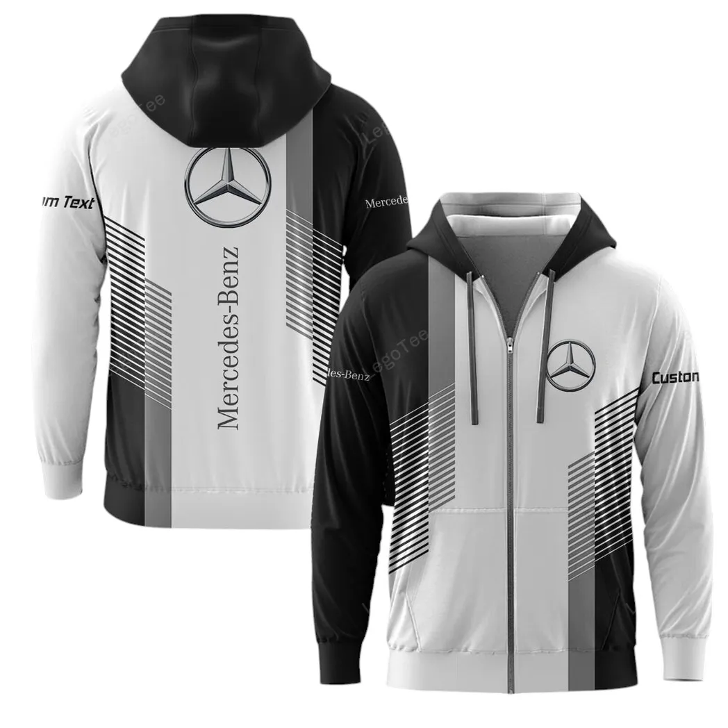 Mercedes Benz Zipper Hoodie, Gift For Mercedes Benz Lovers, Gift For Him, Husband, Boyfriend CAR10703122549