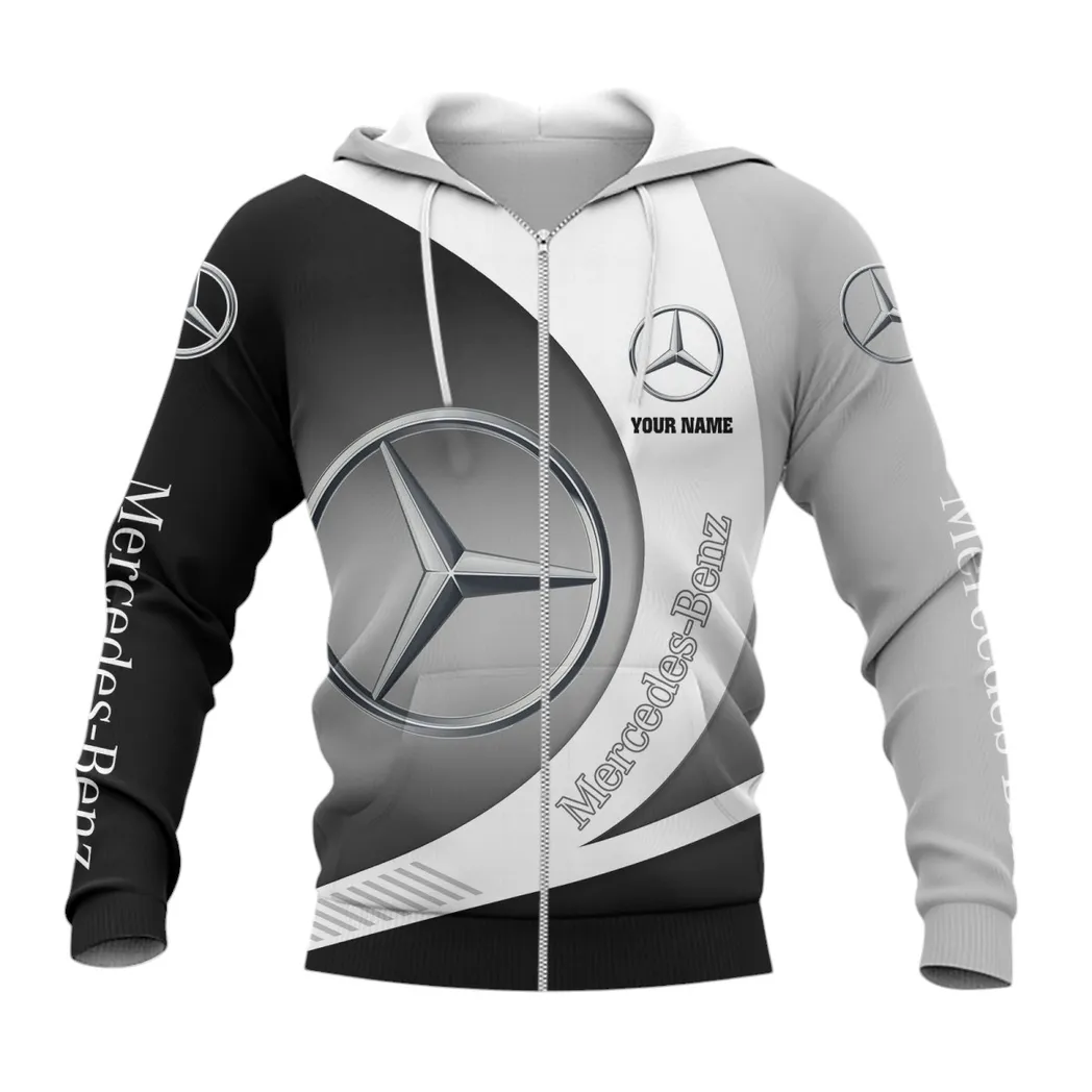 mercedes benz zipper hoodie gift for mercedes benz lovers gift for him husband boyfriend car7402222545 wh9r8