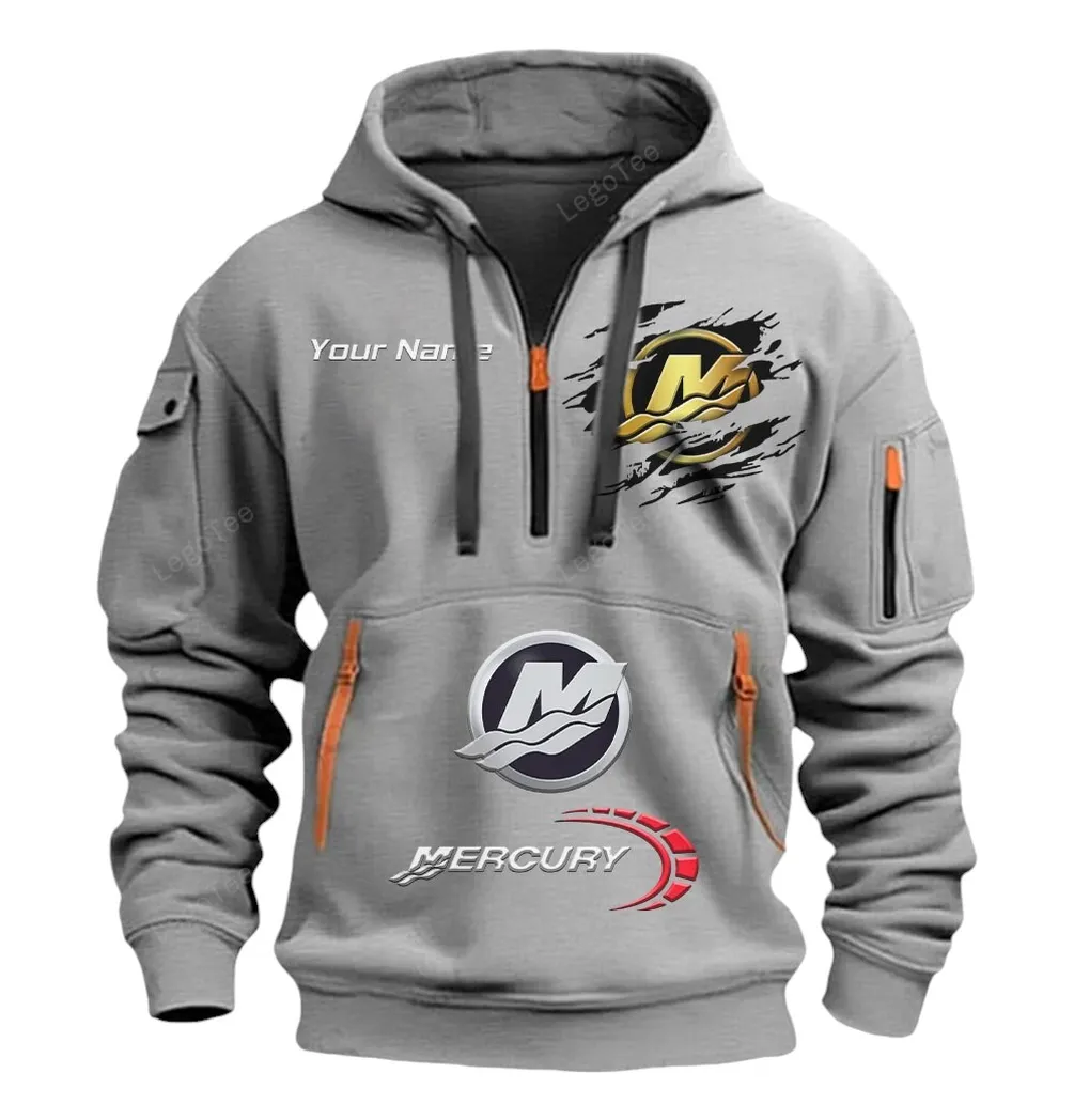 mercury marine half zip hoodie car113021425853 best gift for him husband boyfriend gray qblqj