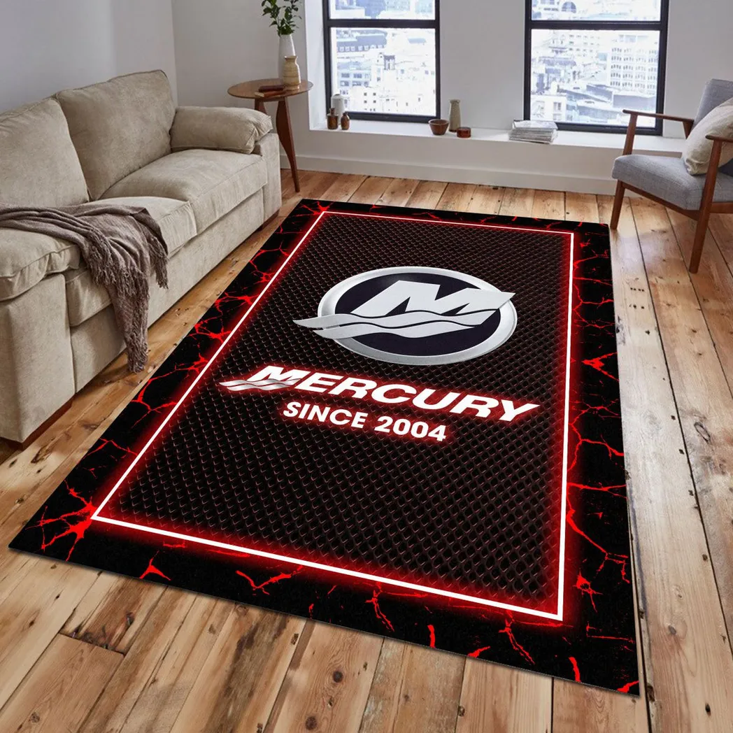 mercury marine rug gift for mercury marine lovers gift for him husband boyfriend car5202192554 red