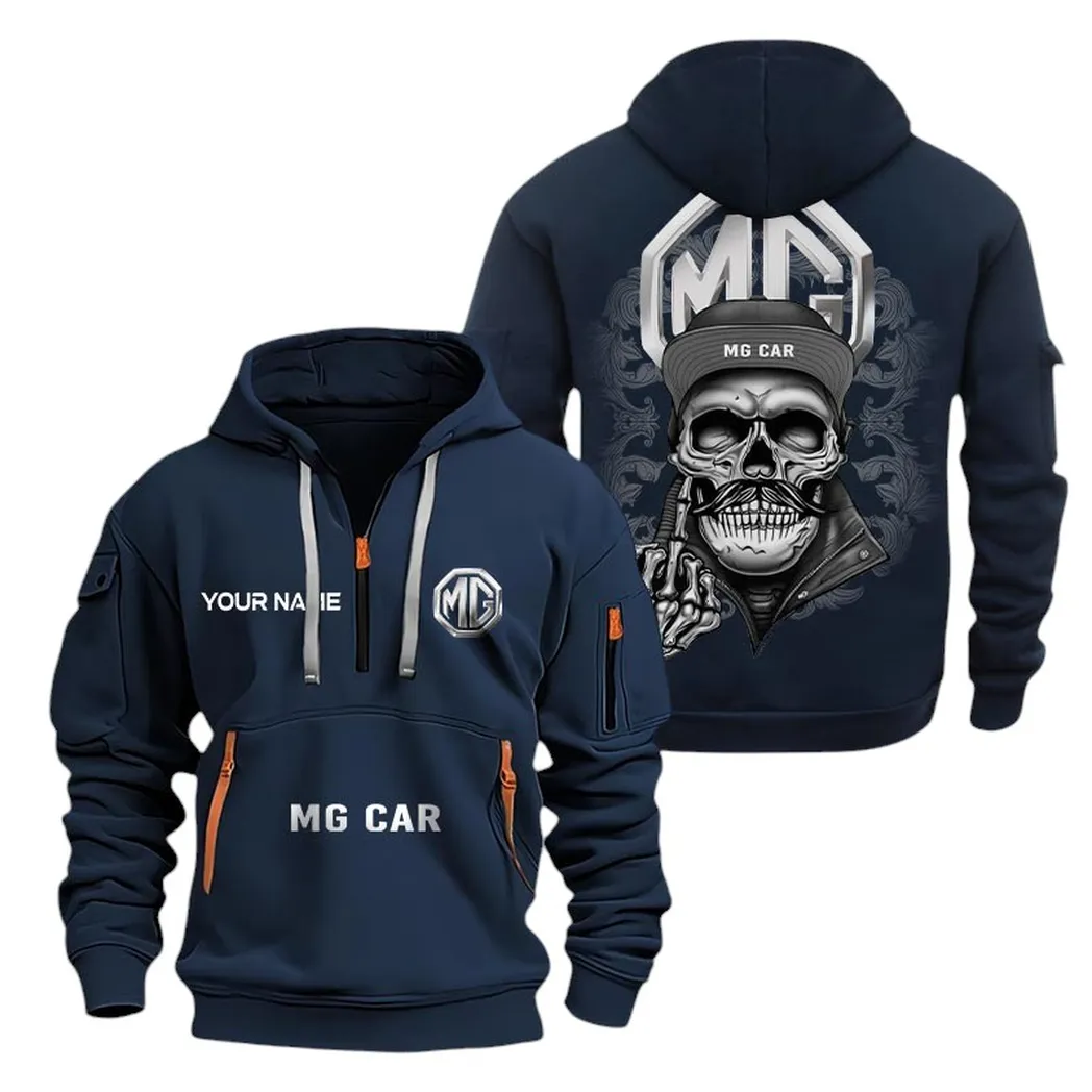 mg automobile half zip hoodie for men gift for mg automobile fan car166022625173 navy vfl8g