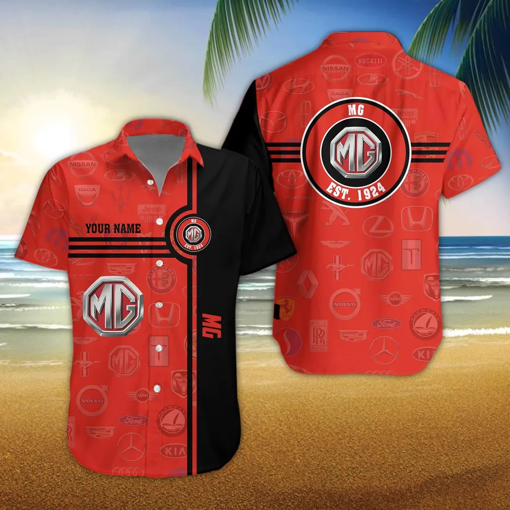 mg automobile hawaiian shirt for men all logo gift for mg automobile fan car174022525002