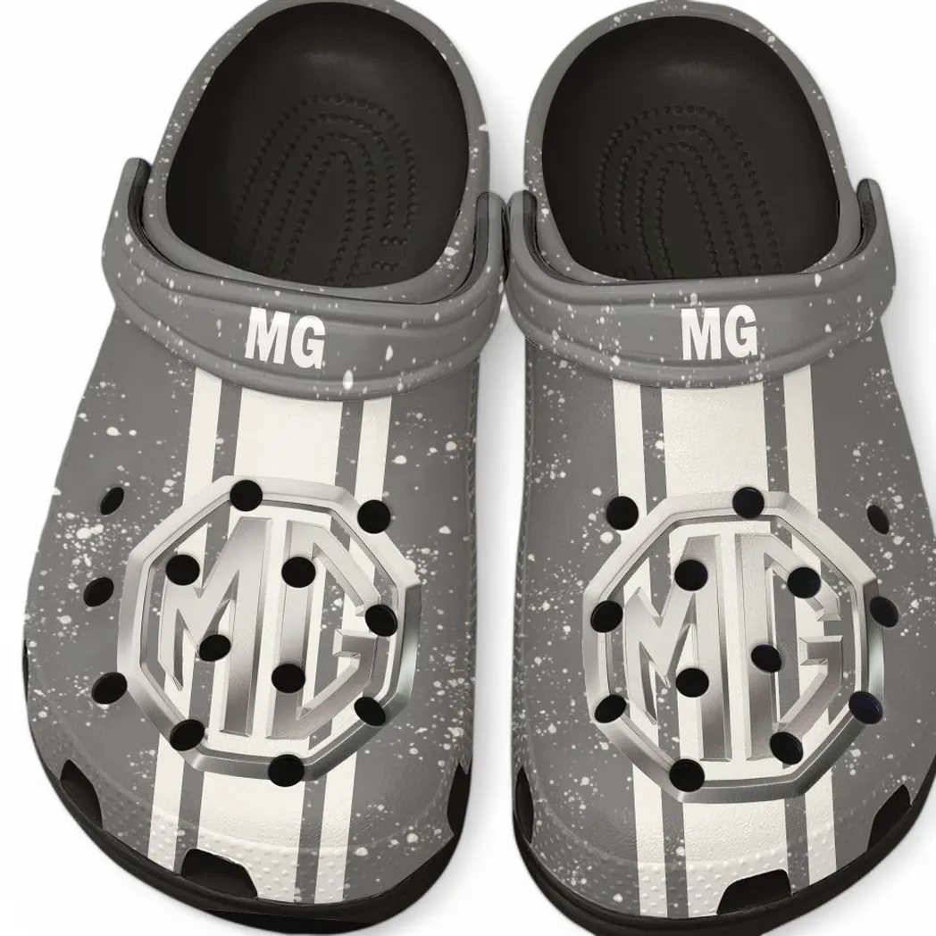 MG Car Crocs, Gift For MG Car Lovers, Gift For Him, Husband, Boyfriend CAR62022025075 - Black