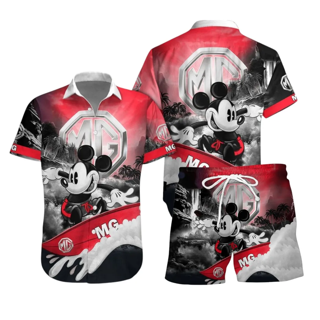 mg car hawaiian shirt set gift for mg car lovers gift for him husband boyfriend car53030625081 lg8fj