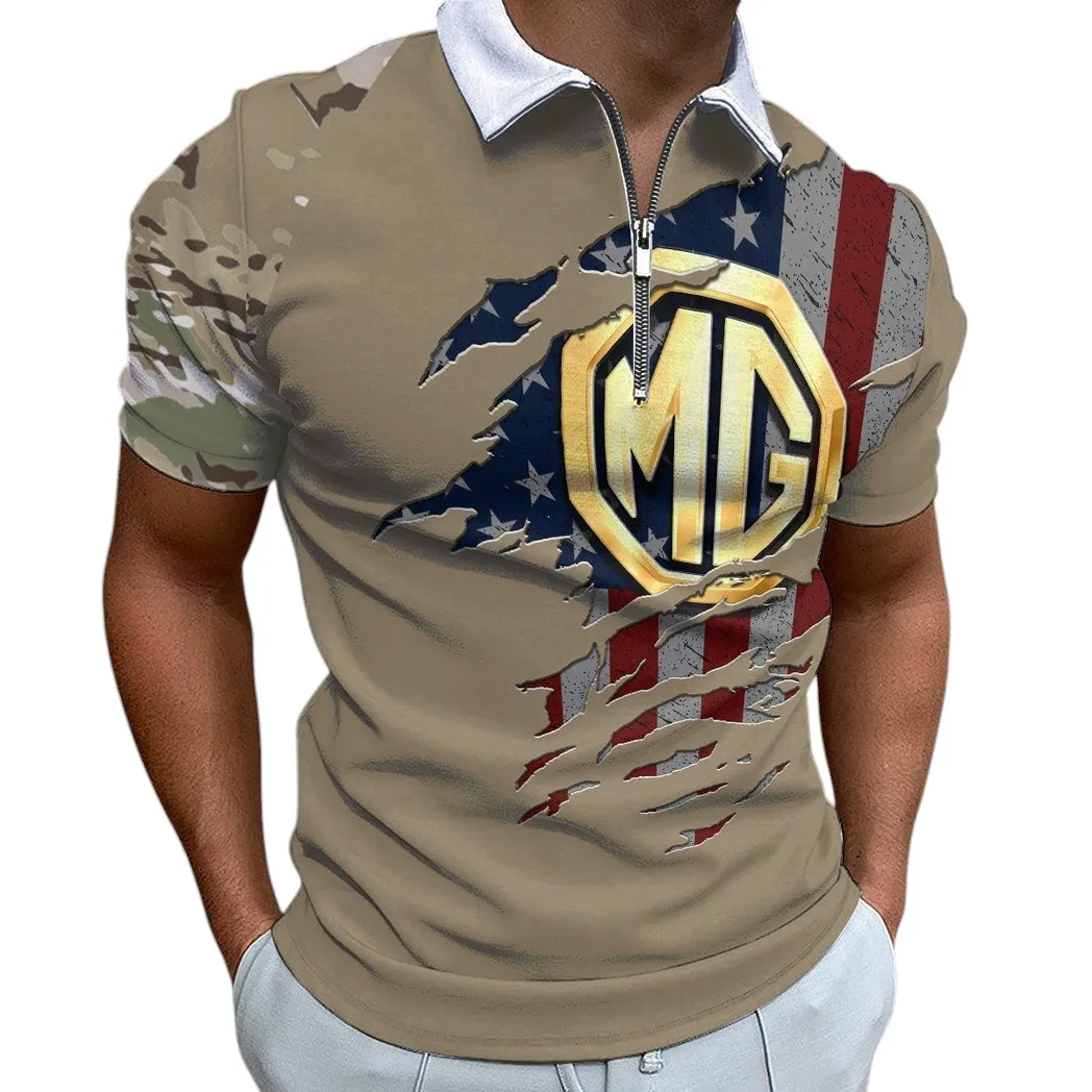 mg car zipper polo shirt gift for mg car lovers gift for him husband boyfriend car340213052 1 ohhak