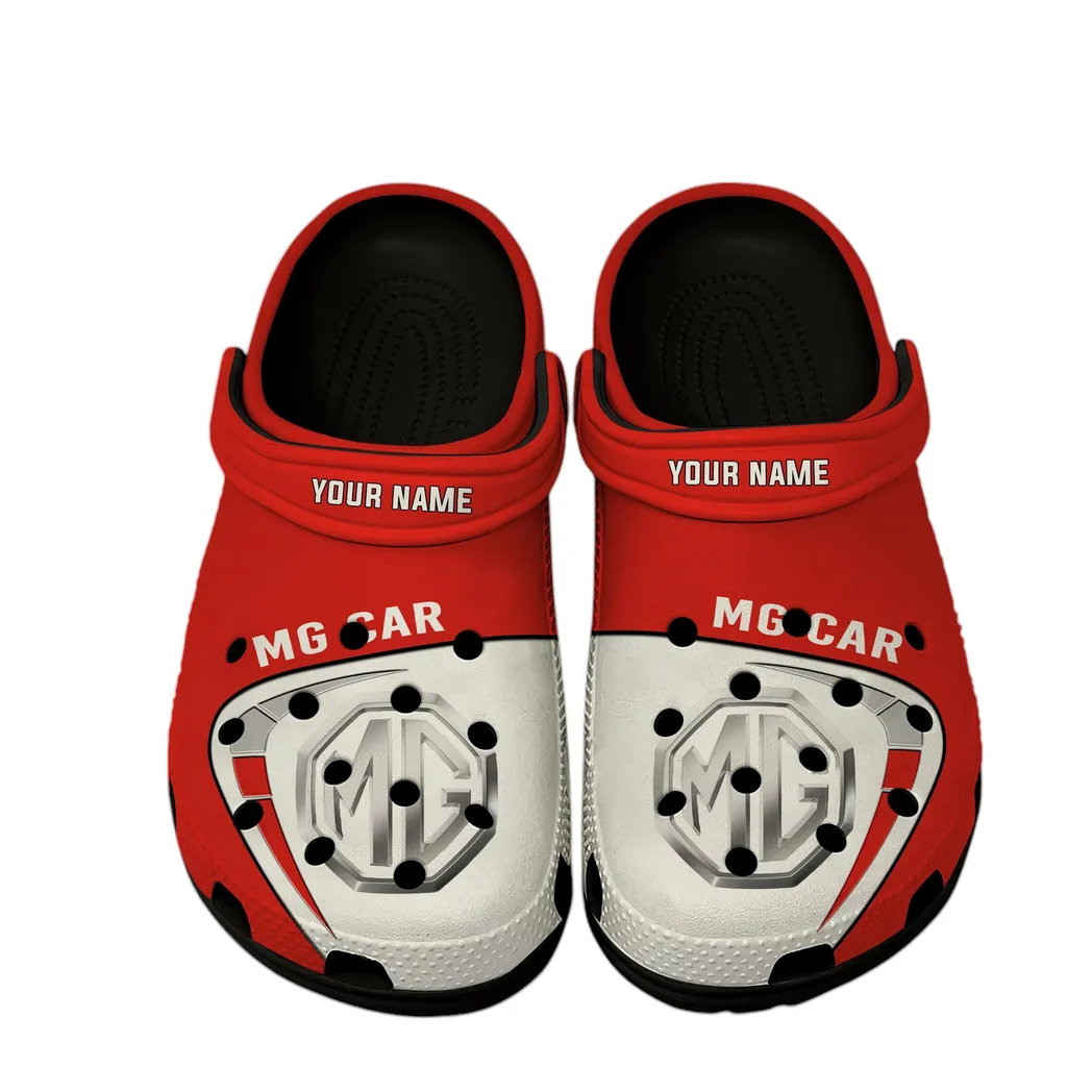 MG Cars Crocs, Gift For MG Cars Lover, Gift For Him, Husband, Boyfriend CAR16802262543 - Black