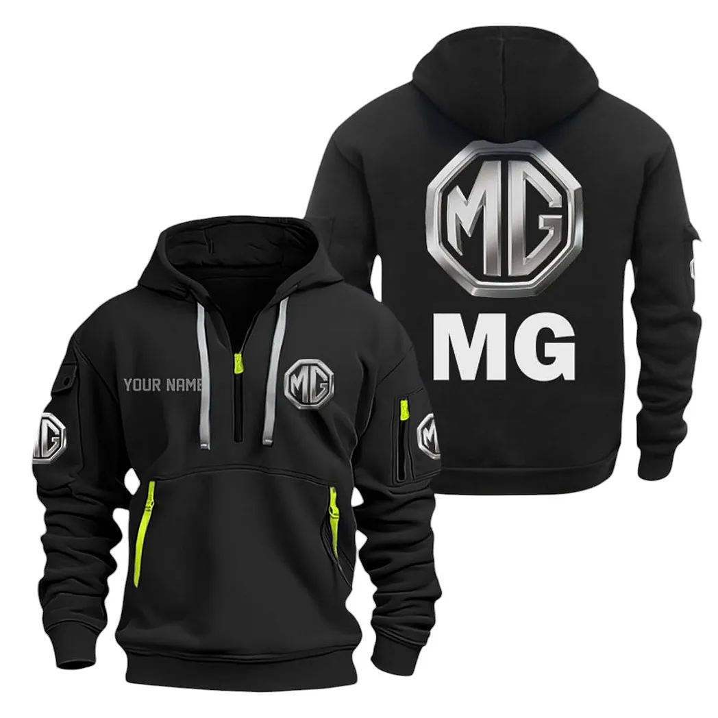 mg cars half zip hoodie for men gift for mg cars lovers car20022125688 black
