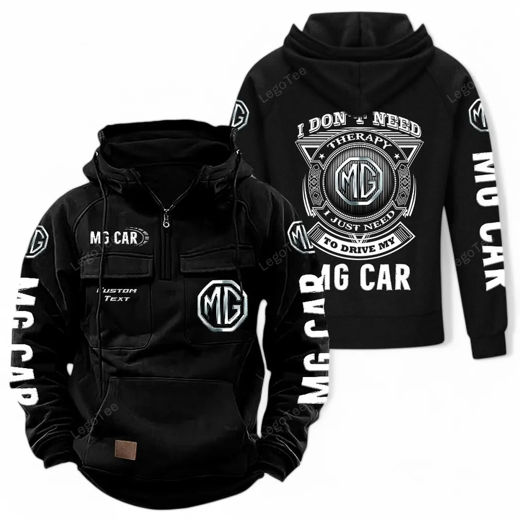 mg cars tactical quarter zip hoodie car106021525068 gifts for men him husband boyfriend black k5z34