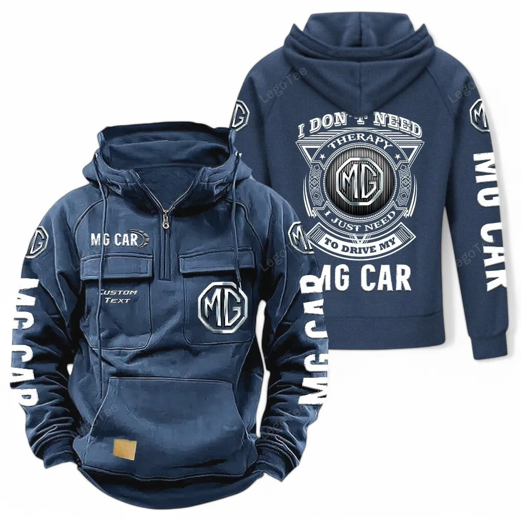 mg cars tactical quarter zip hoodie car106021525068 gifts for men him husband boyfriend dark blue 6kalm