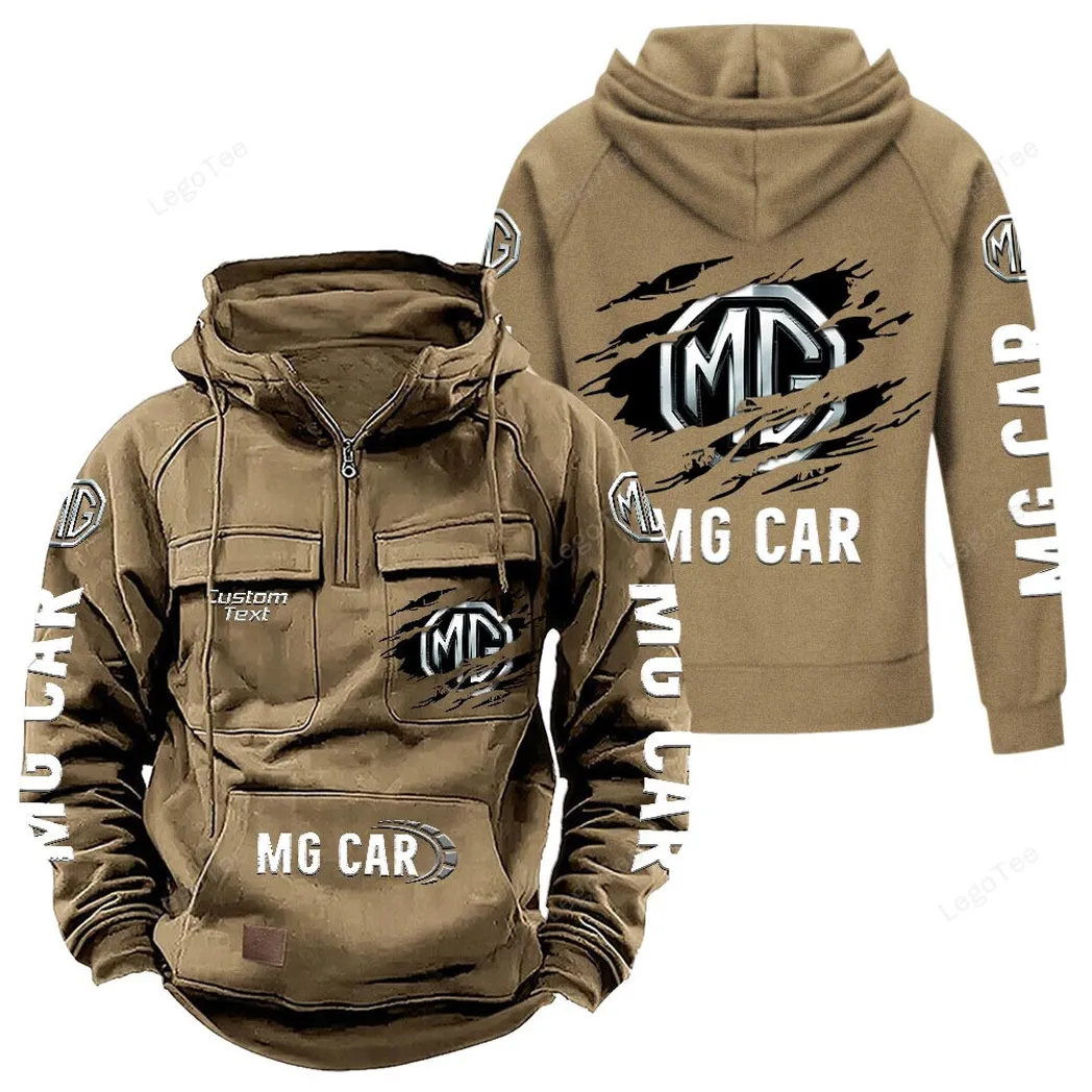 mg cars tactical quarter zip hoodie gift for mg cars lovers gift for him husband boyfriend khaki car122021425028 4 vef4b