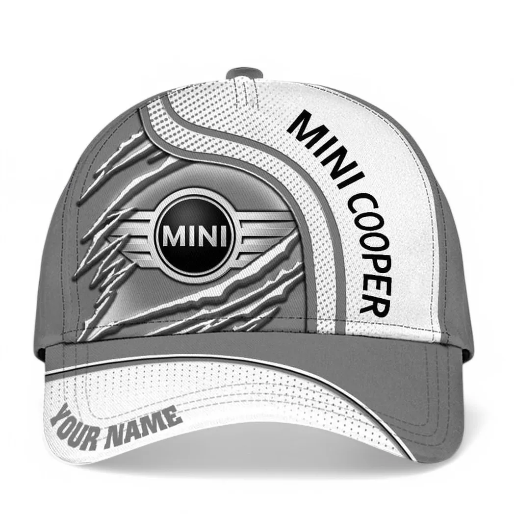 Mini Cooper Classic Cap, Gift For Mini Cooper Lovers, Gift For Him, Husband, Boyfriend CAR50021825065 - White