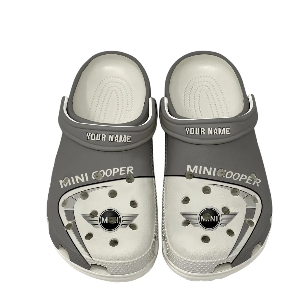 Mini Cooper Crocs, Gift For Mini Cooper Lover, Gift For Him, Husband, Boyfriend CAR16802262544 - White