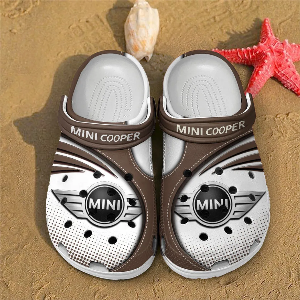 mini cooper crocs sandals for men women gift for mini cooper fan car181031525738 brown vhncb