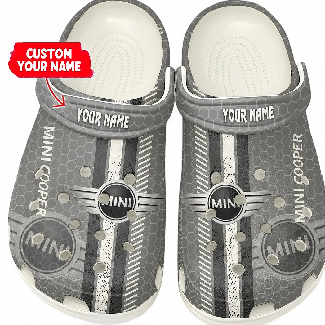 mini cooper crocs shoes gift for mini cooper lovers birthday gift for husband boyfriend car82022025630 white qmdyz