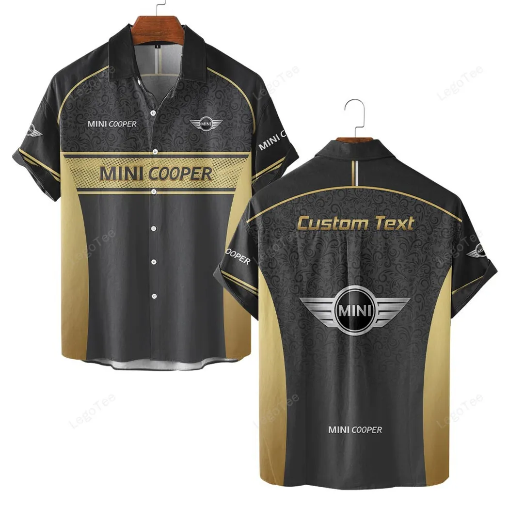 mini cooper custom hawaiian shirts for men gift for mini cooper lovers gift for him husband boyfriend car137021325916 3