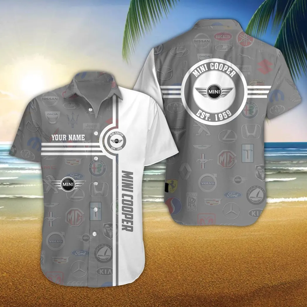 mini cooper hawaiian shirt for men all logo gift for mini cooper fan car174022525055 qfsif