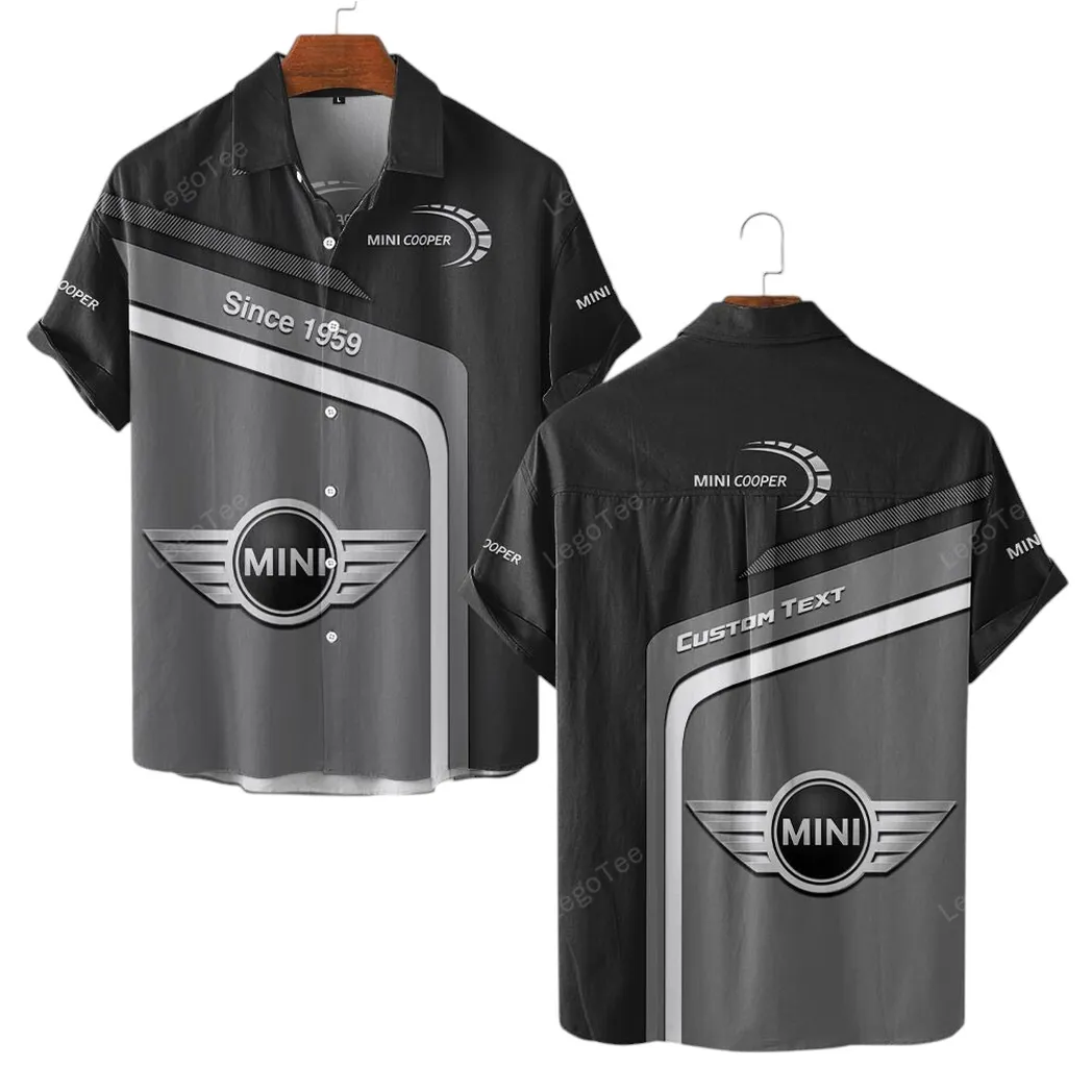 Mini Cooper Hawaiian Shirt For Men, Gift For Mini Cooper Lovers, Gift For Him, Husband, Boyfriend CAR11103032552