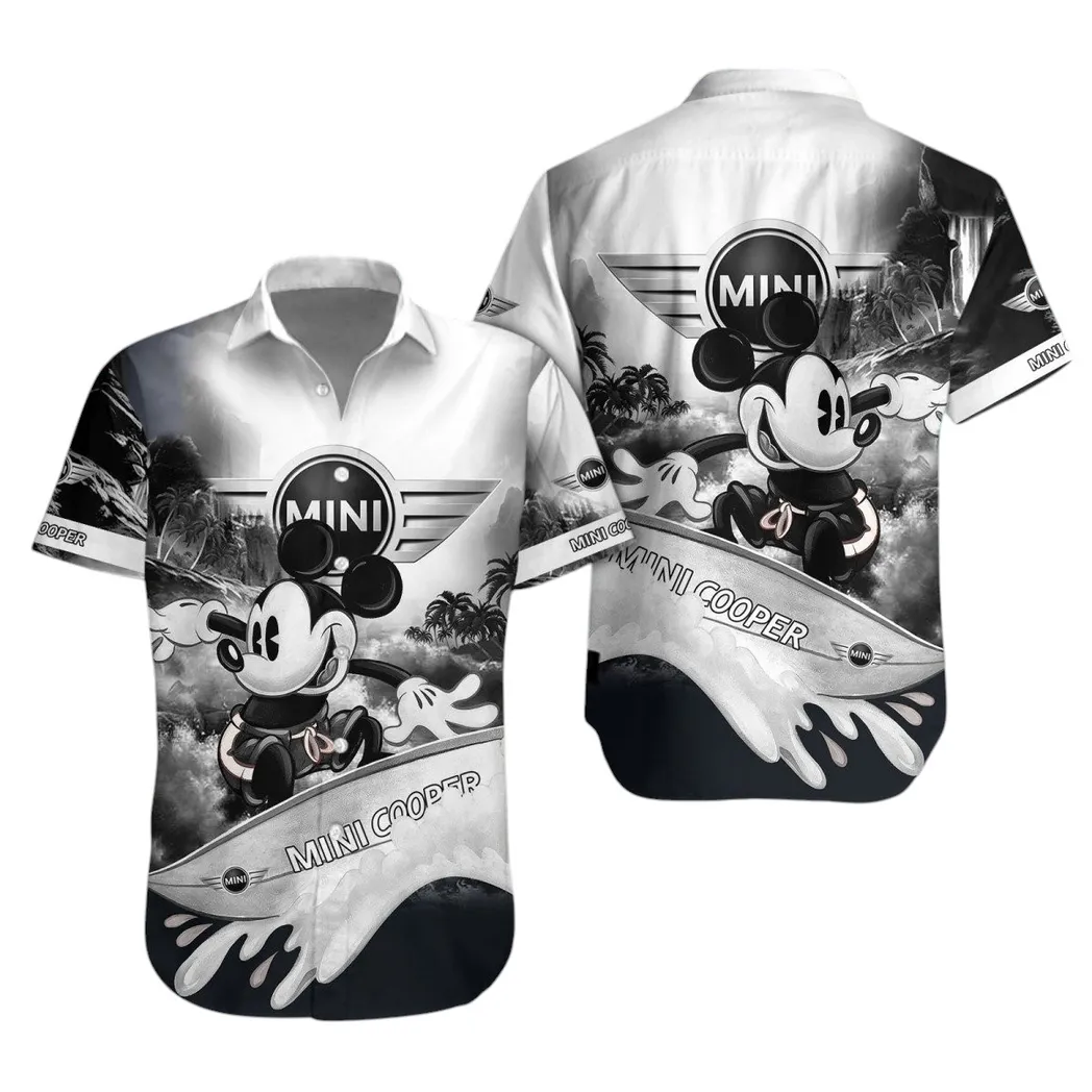 mini cooper hawaiian shirt for men gift for mini cooper lovers gift for him husband boyfriend car53030625082 5s0py