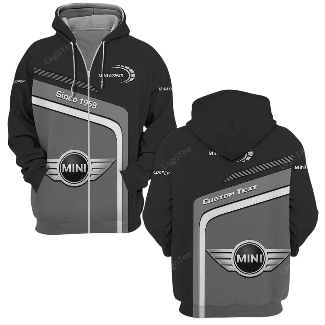 mini cooper zipper hoodie gift for mini cooper lovers gift for him husband boyfriend car11103032552 yoo3q