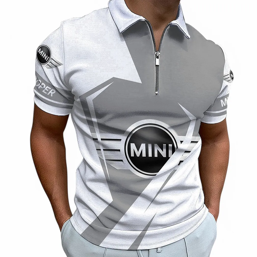 mini cooper zipper polo shirt for men gift for mini cooper fan car68022125957