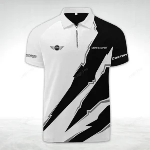 mini cooper zipper polo shirt gift for mini cooper lovers gift for gift for him husband boyfriend car128021025073 0zbyp