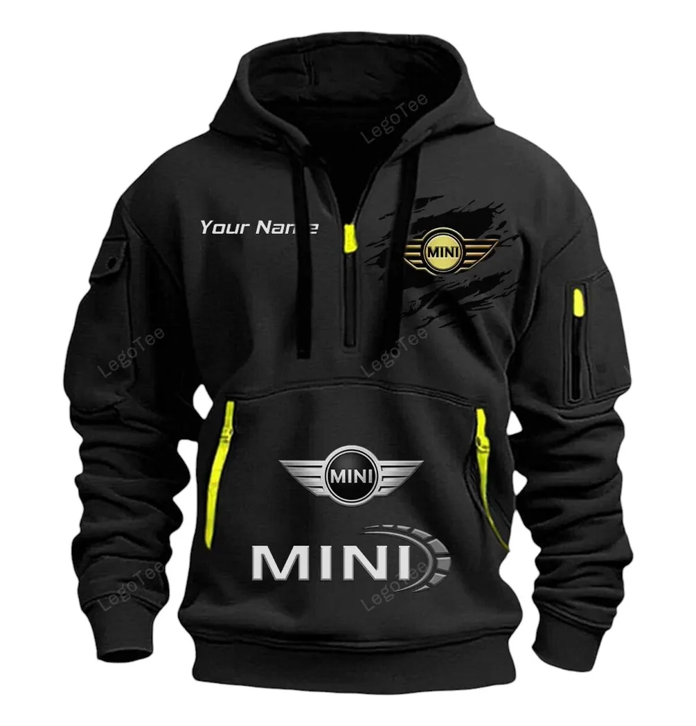 mini half zip hoodie car113021425855 best gift for him husband boyfriend black