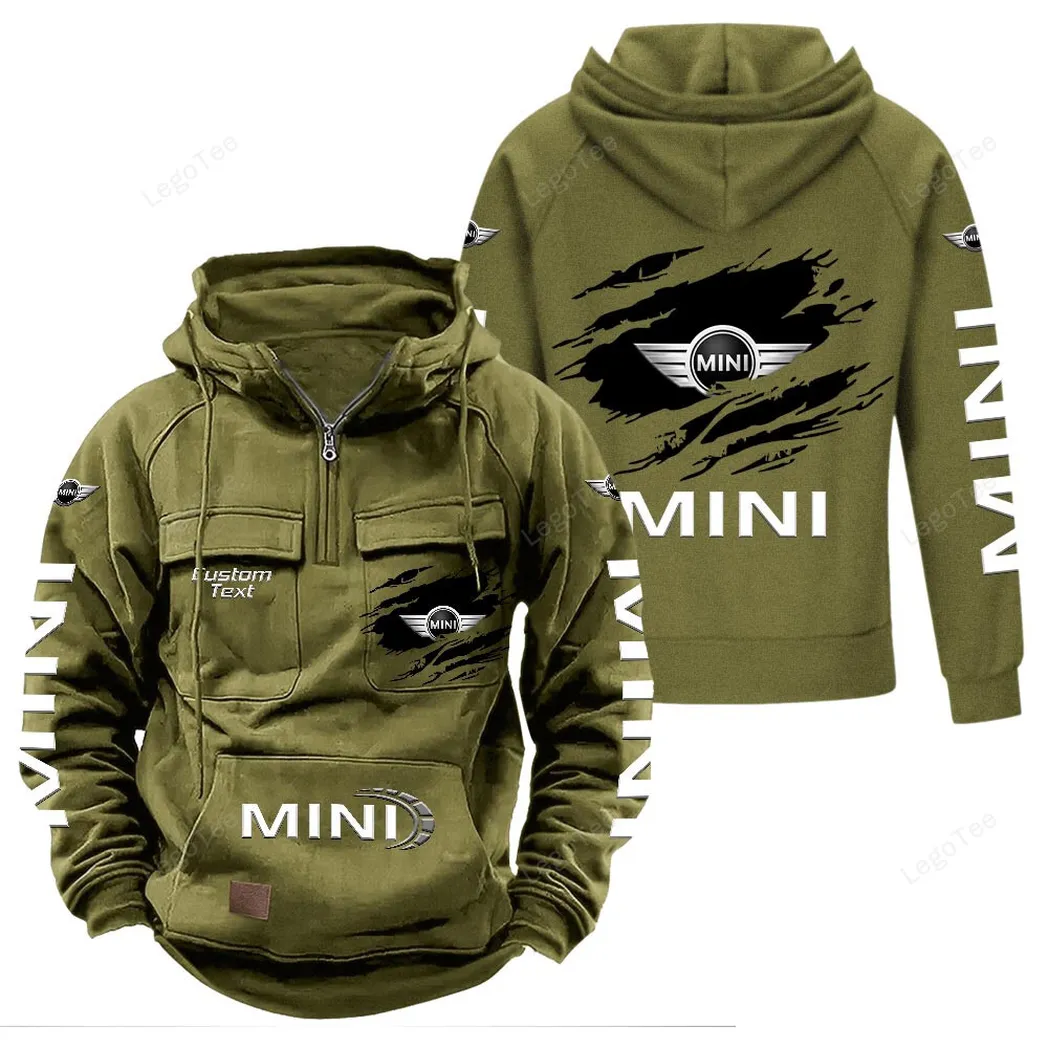 mini tactical quarter zip hoodie gift for mini lovers gift for him husband boyfriend army green car122021425077 1 bpno0