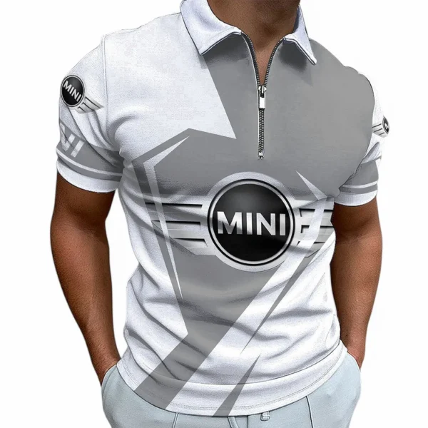 mini zipper polo shirt for men gift for mini fan car68022125923 7rslo