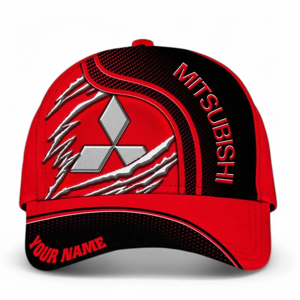 Mitsubishi Classic Cap, Gift For Mitsubishi Lovers, Gift For Him, Husband, Boyfriend CAR50021825067 - Black