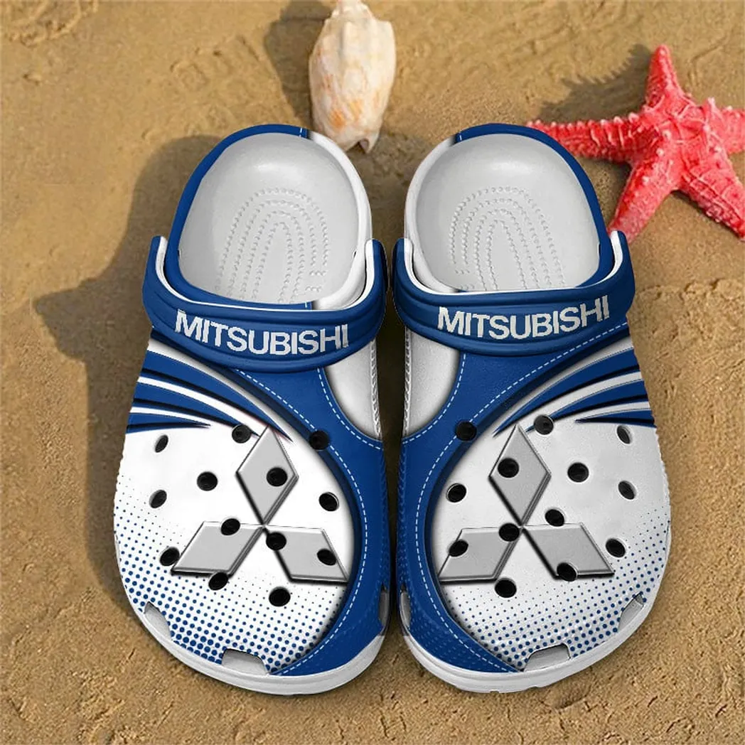 mitsubishi crocs sandals for men women gift for mitsubishi fan car181031525732 blue 3magm