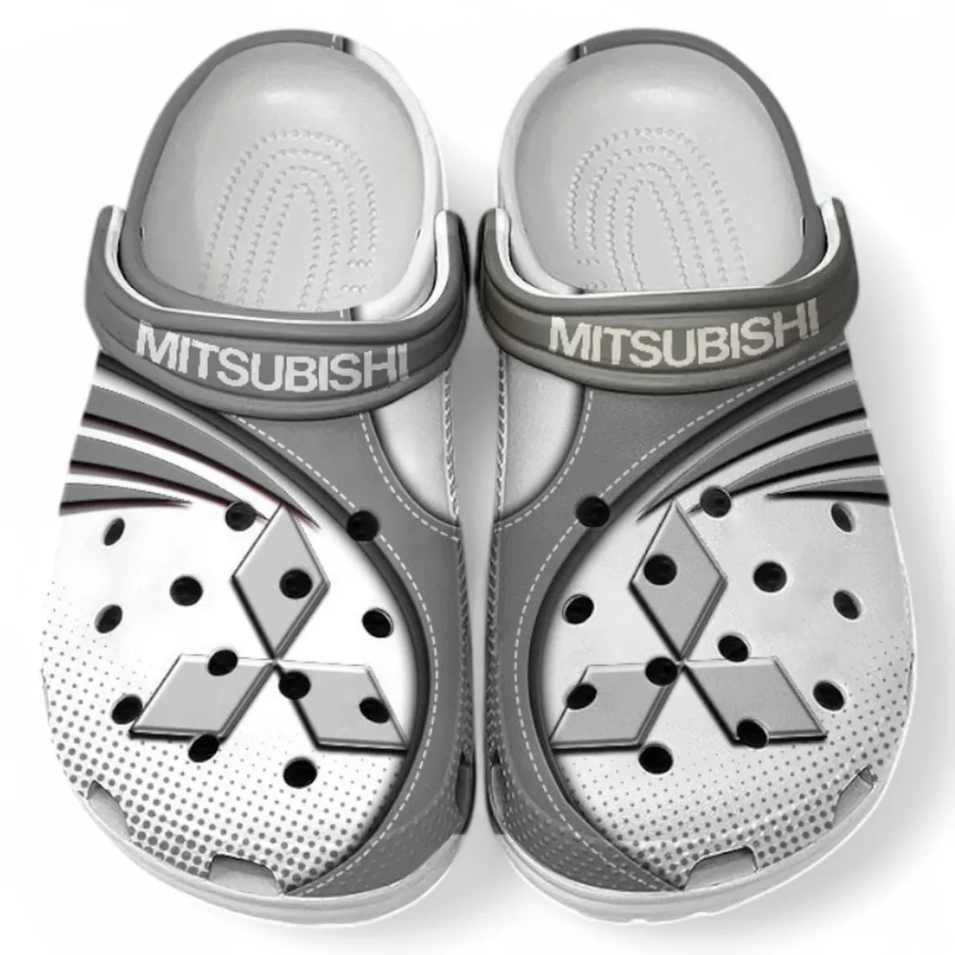mitsubishi crocs sandals for men women gift for mitsubishi fan car181031525732 gray nhqyr