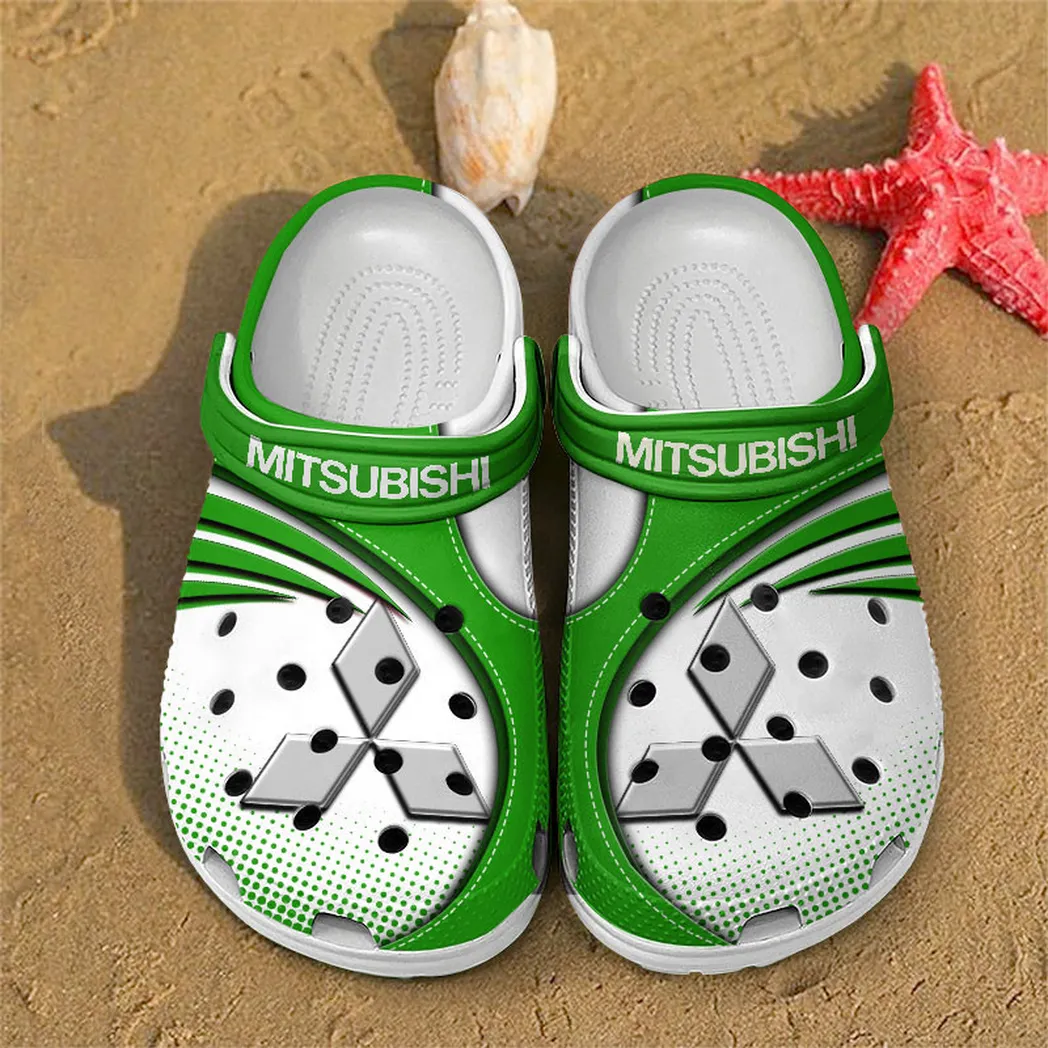 mitsubishi crocs sandals for men women gift for mitsubishi fan car181031525732 green 4argj
